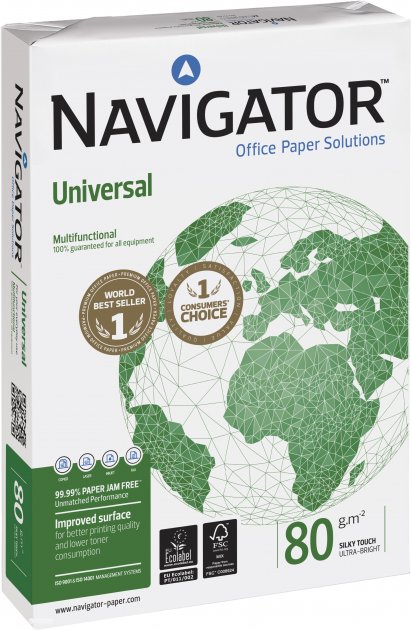 Папір для друку NAVIGATOR Universal A3, 80 г/м2, 500 арк., Білий